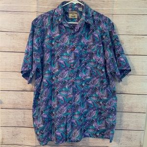 Wrangler floral button down shirt